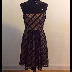 Black & Nude Cocktail Dress